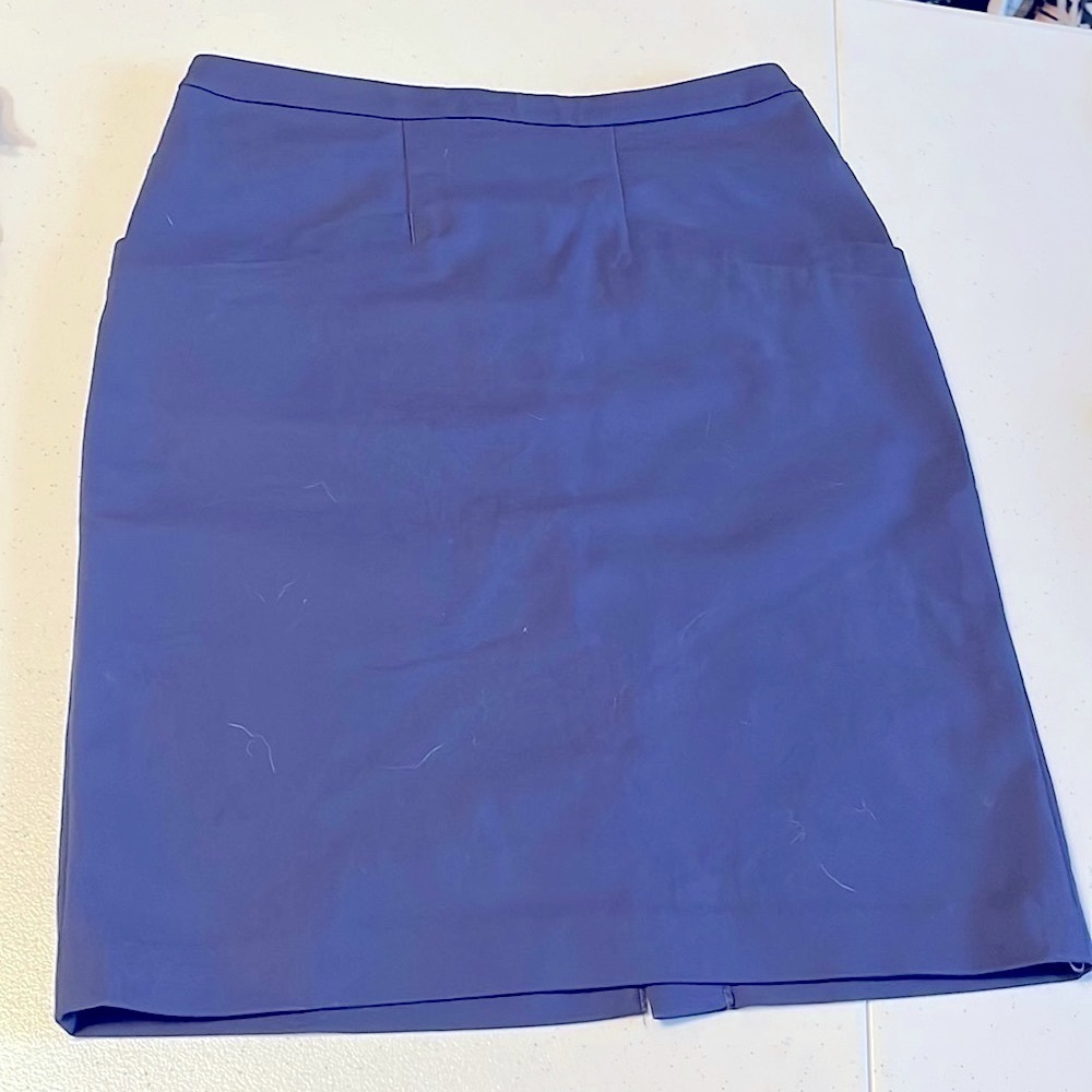 H & M navy mini pencil skirt, sz 2